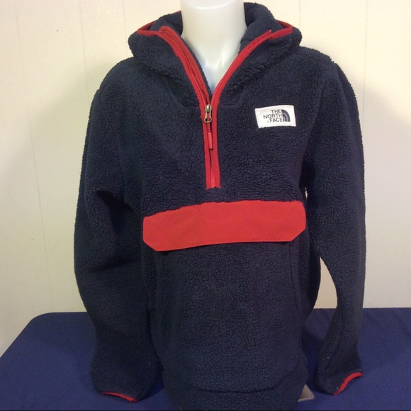 Men’s The North Face Fleece Hoodie 1/4 zip size small unisex - Picture 1 of 8